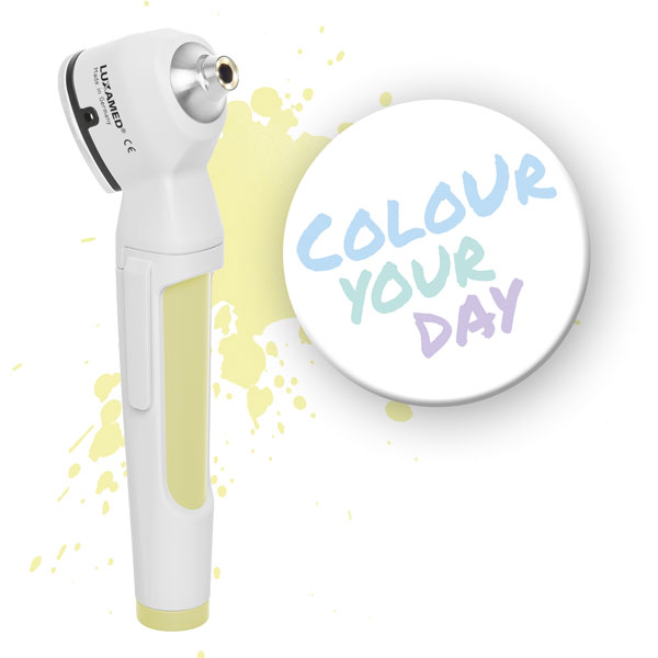 Luxascope Auris LED 2.5 V, amarelo colza